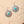 Rustic Turquoise Flower Drop Earrings