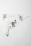 Tulle Lace Embroidered Poppy Headscarf