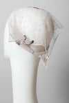 Tulle Lace Embroidered Poppy Headscarf