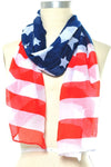 Light Weight American Flag Theme Oblong Scarf