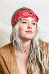 Block Paisley Twist Headwrap