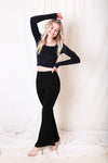 Flared Stretchy Lounge Pants With Relaxed Fit