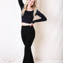 Flared Stretchy Lounge Pants With Relaxed Fit