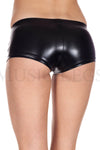 Metallic mini booty shorts