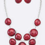 Pebble Stone Statement Necklace Set