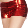 Metallic booty shorts with waist band