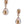 1 inch High Pear Shape Casting Dangling Earrings