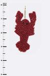 Beaded Iconic Crawfish Earrings