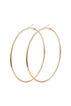 Ultra Thin Basic Hoop Earrings, 25mm to 100mm