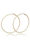 Hypo Allergenic Twisted Basic Hoop Earrings