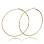 Hypo Allergenic Twisted Basic Hoop Earrings