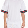 MESH SLEEVE TAPE ATHLETIC TSHIRT