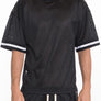 MESH SLEEVE TAPE ATHLETIC TSHIRT