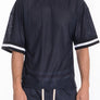 MESH SLEEVE TAPE ATHLETIC TSHIRT