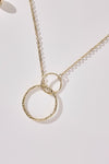 DOUBLE CIRCLE  NECKLACE