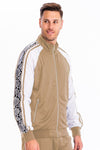 SNAKE SIDE PRINT TRACK JACKET