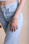 Matte Gold Twist Bangle With Sleek Design