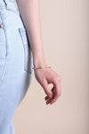 Matte Gold Twist Bangle With Sleek Design