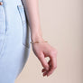 Matte Gold Twist Bangle With Sleek Design