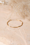 Matte Gold Twist Bangle With Sleek Design