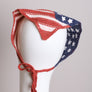 Crochet American Flag Hair Bandana Scarf