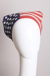 Crochet American Flag Hair Bandana Scarf