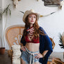 Crochet American Flag Hair Bandana Scarf