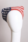 Crochet American Flag Hair Bandana Scarf