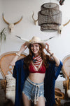 Crochet American Flag Hair Bandana Scarf