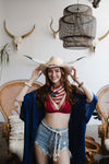Crochet American Flag Hair Bandana Scarf