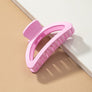 Iridescent crescent shape big claw hair clip