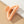 Iridescent crescent shape big claw hair clip
