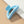 Iridescent crescent shape big claw hair clip