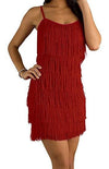 WOMEN'S SHORT ALL-OVER FRINGE FLAPPER DRESS