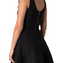 JUNIORS SLEEVELESS PARTY DRESS WITH ZIPPER BACK