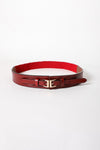 Leather Double Buckle Adjustable Waist Belt