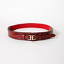 Leather Double Buckle Adjustable Waist Belt