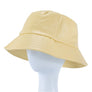 PU Leather Solid Color Bucket Hat