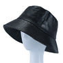 PU Leather Solid Color Bucket Hat