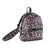 ON THE GO SMALL LEOPARD PRINT PU BACKPACK