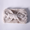 WINTER CROCHET BOW TWISTED HEAD BAND