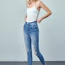 HIGH RISE ANKLE SKINNY JEANS