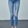 HIGH RISE ANKLE SKINNY JEANS