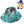 Diona J Tie Dye Graffiti Wide Brim Felt Fedora Hat