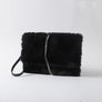FAUX FUR SHOULDER CLUTCH PURSE