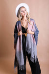 Versatile Colorblend Serape Cozy Fall Winter Shawl