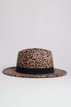 LEOPARD PRINT GATSBY STYLE FEDORA