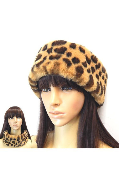 Short Hair Faux Fur Headband Hat