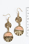 Golden Sunrise Artisan Beaded Drop Earrings
