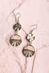 Golden Sunrise Statement Drop Earrings